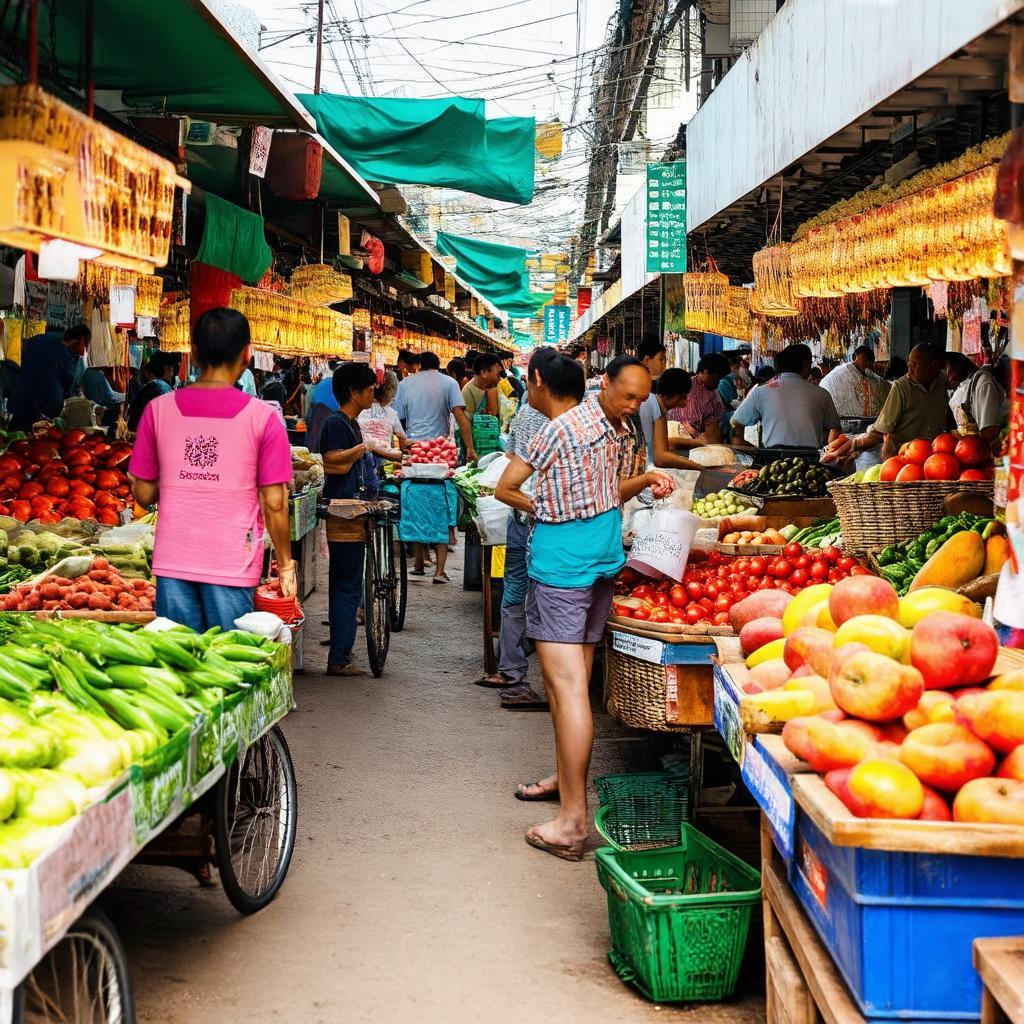Trải nghiệm không khí nhộn nhịp và sản vật phong phú tại Chợ Tháp Mười Đồng Tháp